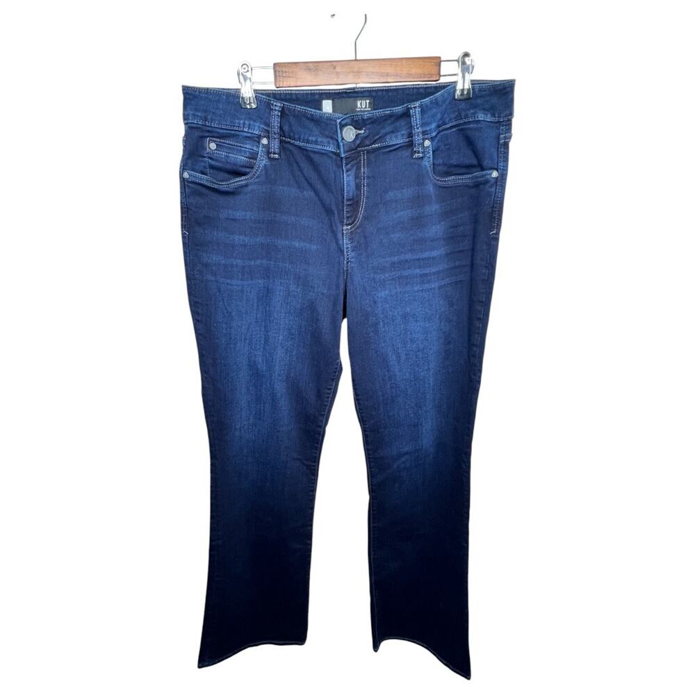 KUT from the Kloth Natalie High Rise Bootcut Jeans Size 16 Dark Wash Used